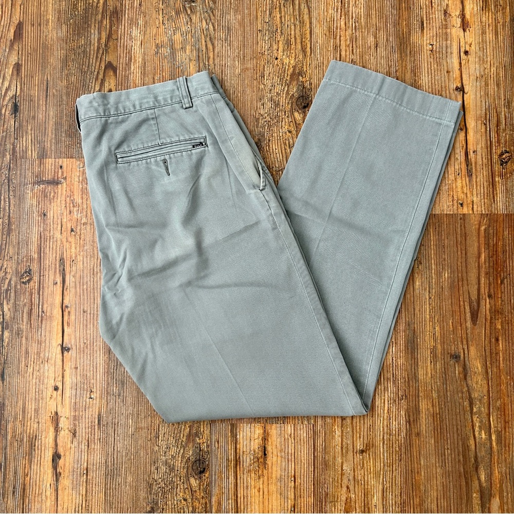 Polo Ralph Lauren Gray Chino Pants Men 32 Gray Flat Front Classic Fit Formal